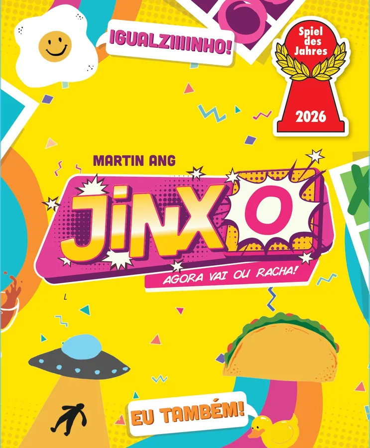 JinxO, Brazilian edition box front, with the Spiel des Jahres 2026 seal